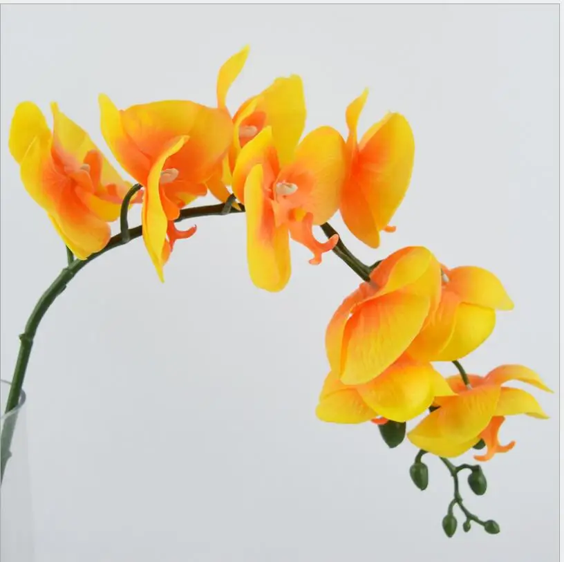 Искусственные цветы орхидеи пластиковые Свадебные для дома свадьбы офиса