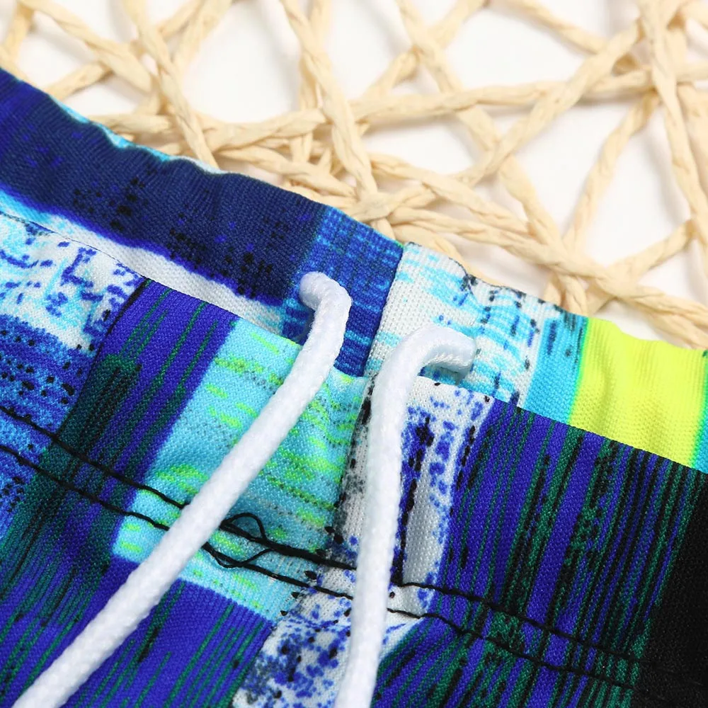 Штаны для плавания мужчин камуфляжные Купальники мальчиков детский купальник из