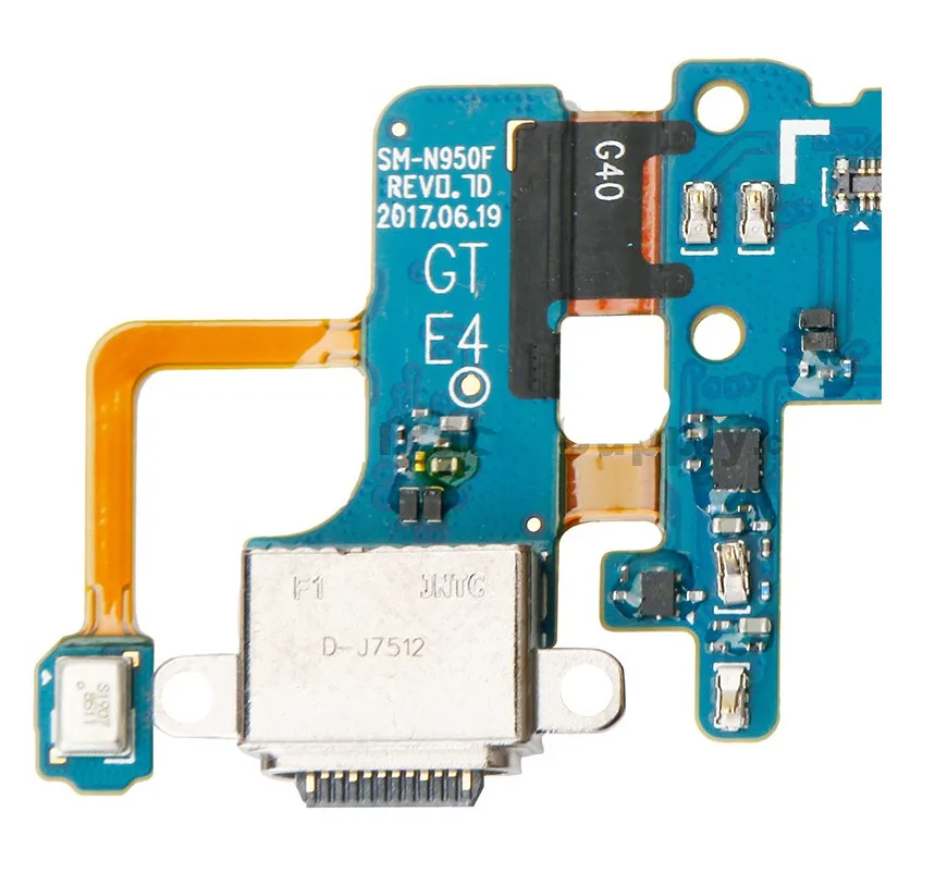 Для Samsung Galaxy Note 8 N950F USB зарядный порт разъем Микрофон Датчик температуры гибкий