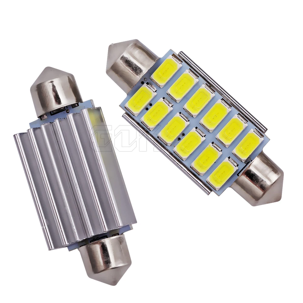 4 x фонарь светодиодный smd c5w 12smd festoon 42 мм led 5630 5730 41 CANBUS OBC без ошибок для чтения|41mm
