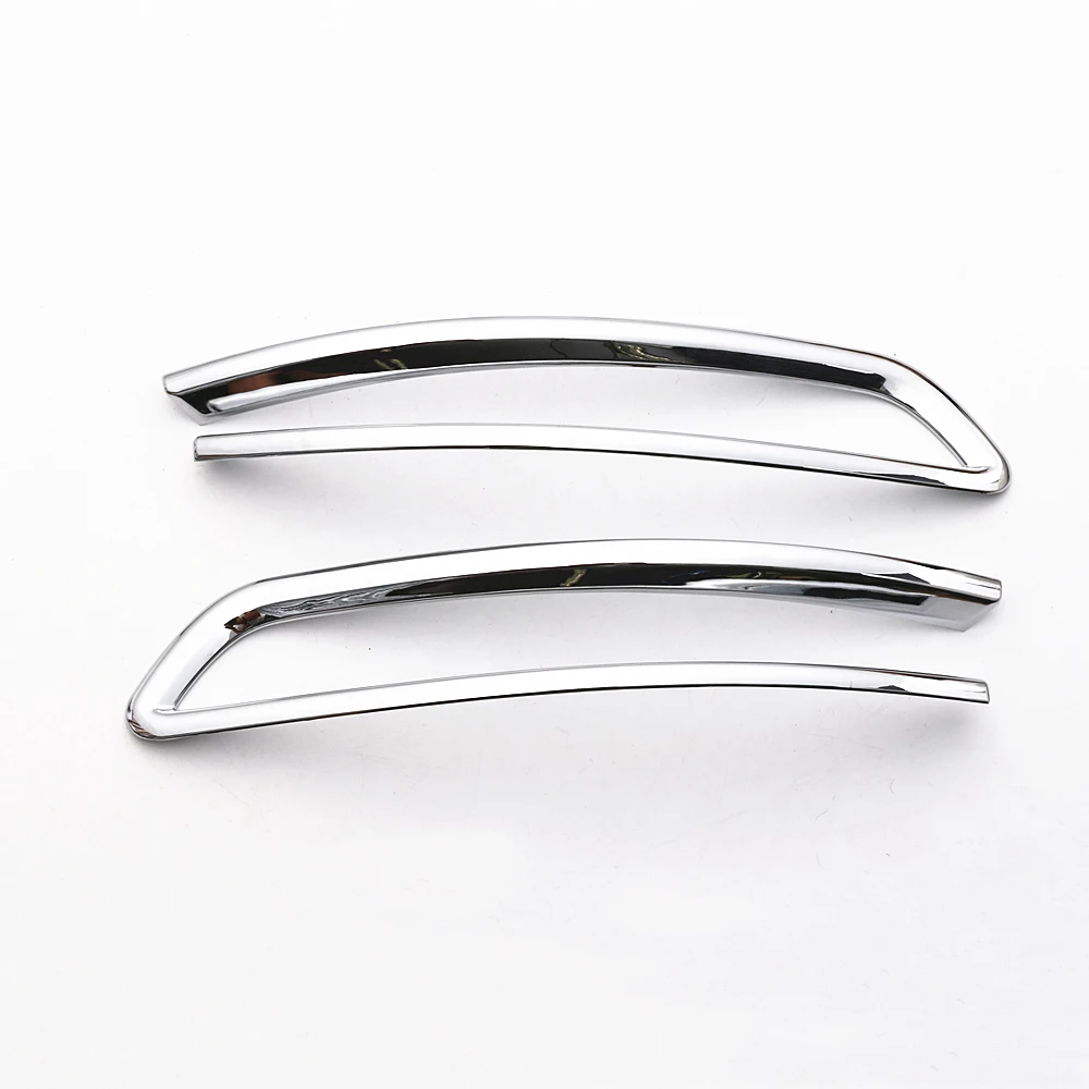

JY 2pcs Chrome ABS Rear Fog Lamp Trims Car Styling Cover For SKODA KODIAQ 2018
