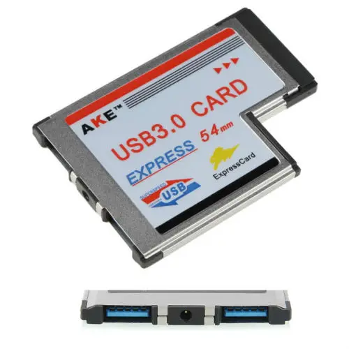 54 мм Экспресс-карта Expresscard к 2 портам USB 3 0 адаптер для ноутбука NEC Chip | Компьютеры и
