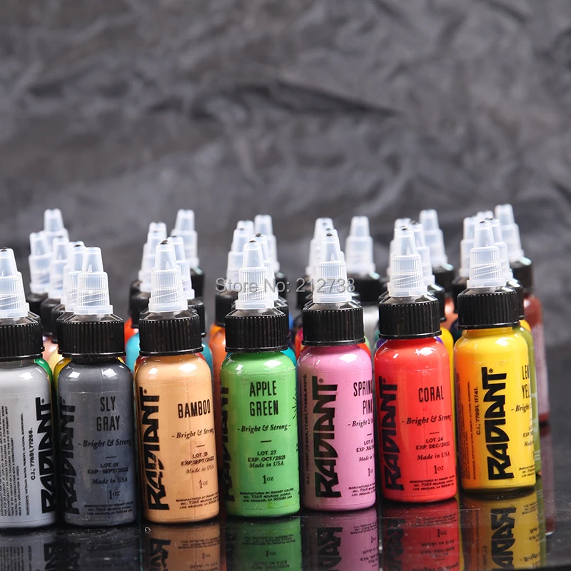 Блестящие профессиональные чернила для татуировок 1 шт. бутылка унции/30 мл тонкая