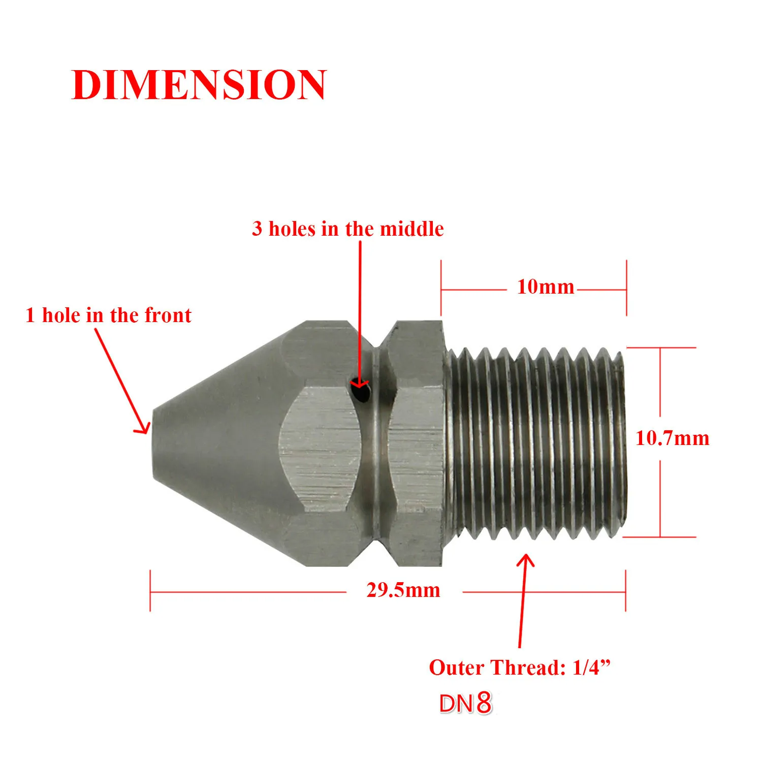 Шланг распылитель для мойки 1/4 &quot3/8&quot BSP ротационная Чистящая насадка