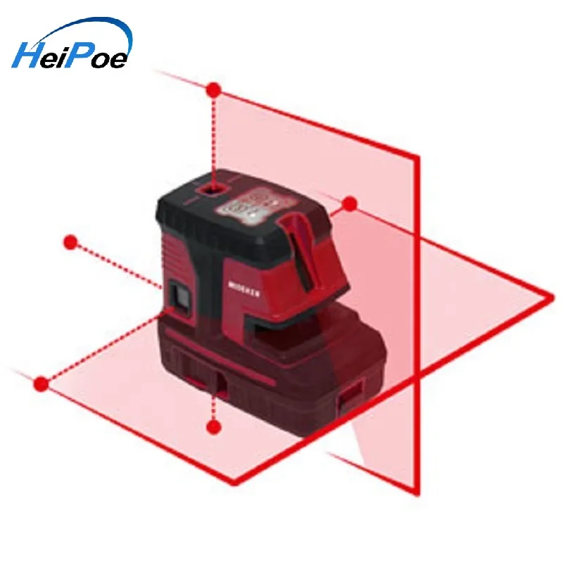 2 линейный 5 точечный лазерный уровень HP5D2LR самовыравнивающийся с красным