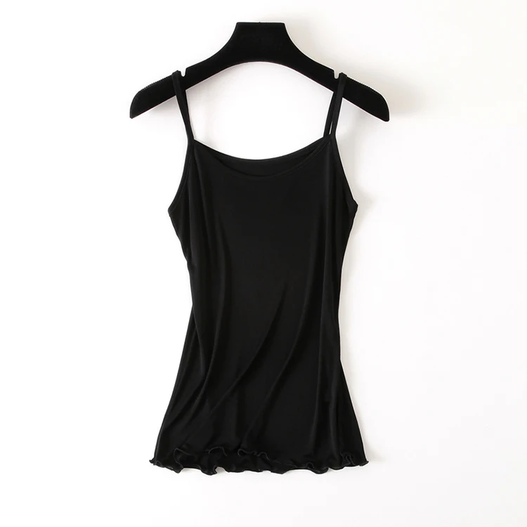 Летний натуральный шелк плюс размер modis Нижнее белье Женские топы майка женская