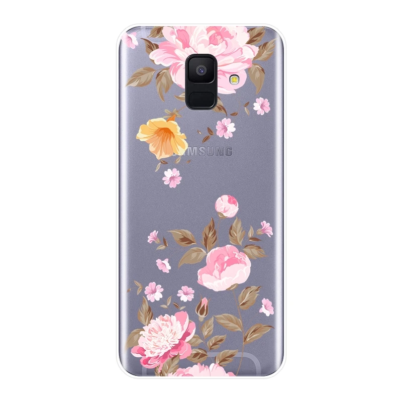 TPU чехол для телефона Samsung Galaxy A3 A5 A7 2016 2017 Мягкая силиконовая розовая задняя крышка