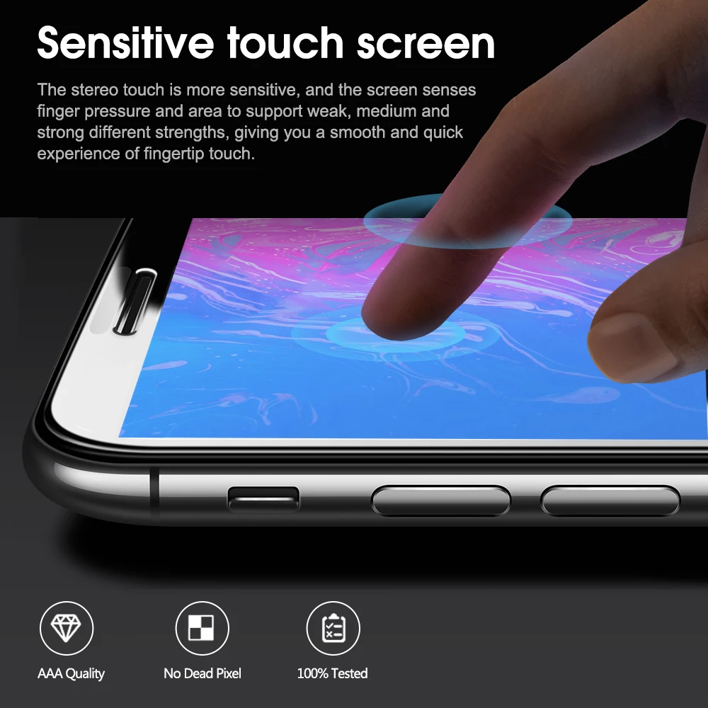 Черный/белый ЖК дисплей без битых пикселей для iPhone 6 6S Plus с 3D сенсорным экраном
