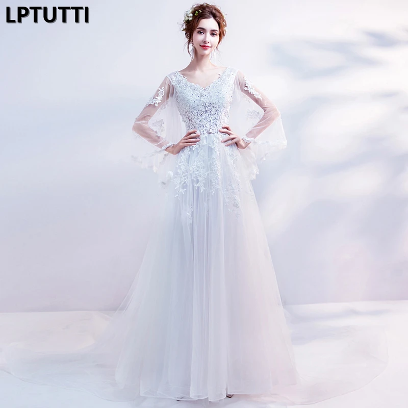 Женское длинное вечернее платье с вышивкой со стразами|Вечерние платья| |