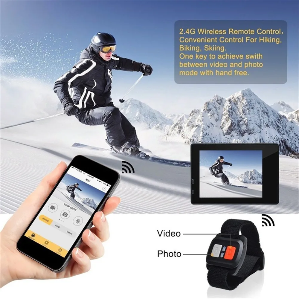 HIPERDEAL Совместимость Водонепроницаемый 4 K двойной Экран Wi-Fi HD 1080 P Спорт HD Камера DVR Cam видеокамера Para аксессуары для экшн-камеры ST25