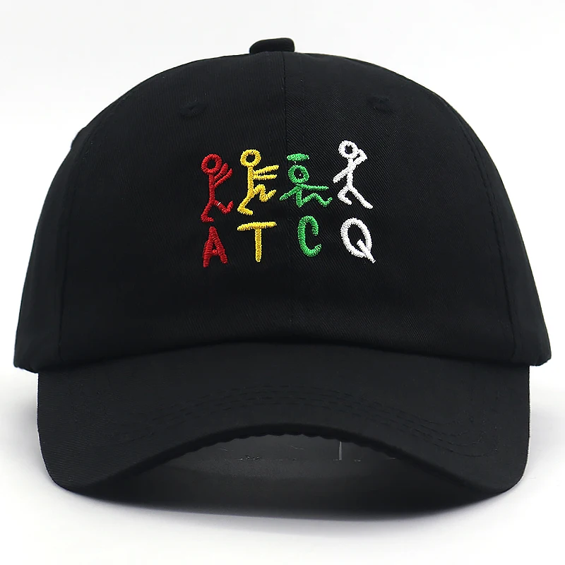 Классическая бейсболка в стиле хип-хоп с вышивкой виде племени квеста ATCQ