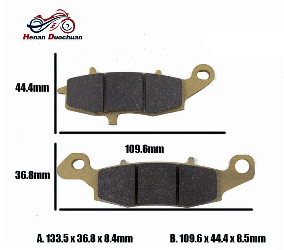 Передние и задние тормозные колодки для Kawasaki KLE 650 KLE650 Versys 07-13 ER6F ER-6F ER6N ER-6N 06-13 Z750 Z750S ZR750 04-07 GPZ1100# c