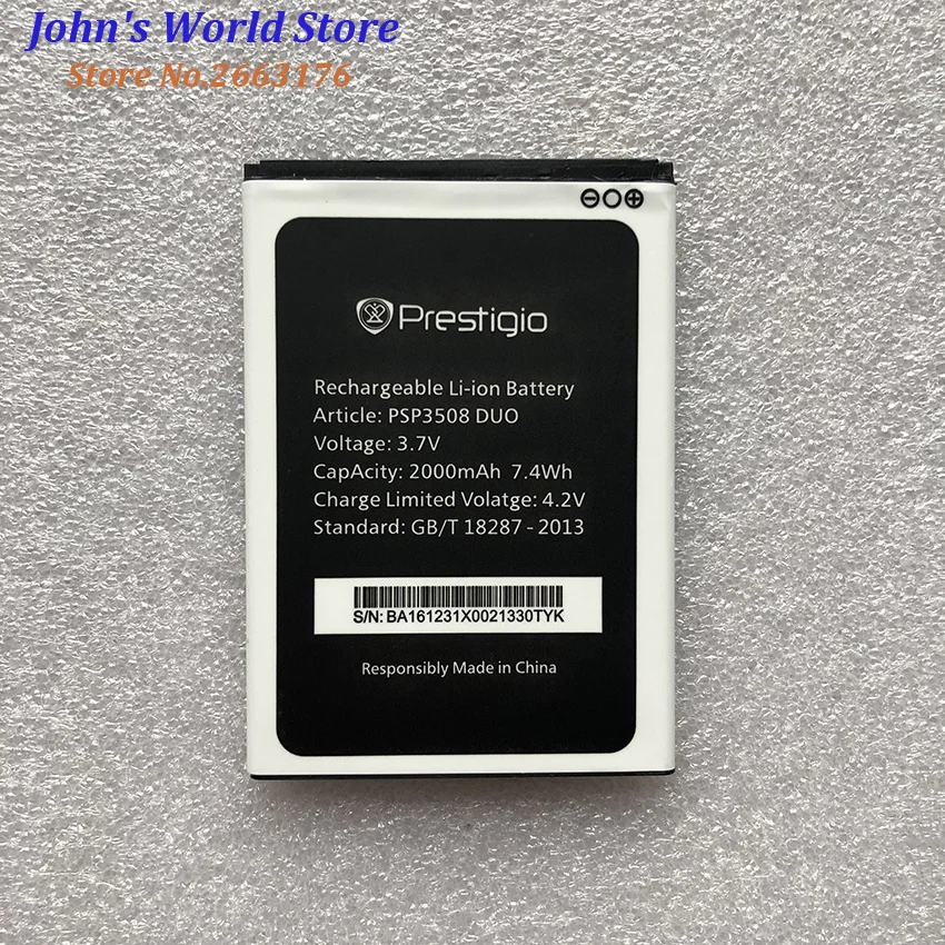 Для Prestigio PSP3508 Wise P3 2000mAh Мобильный телефон литий-ионный аккумулятор замена |