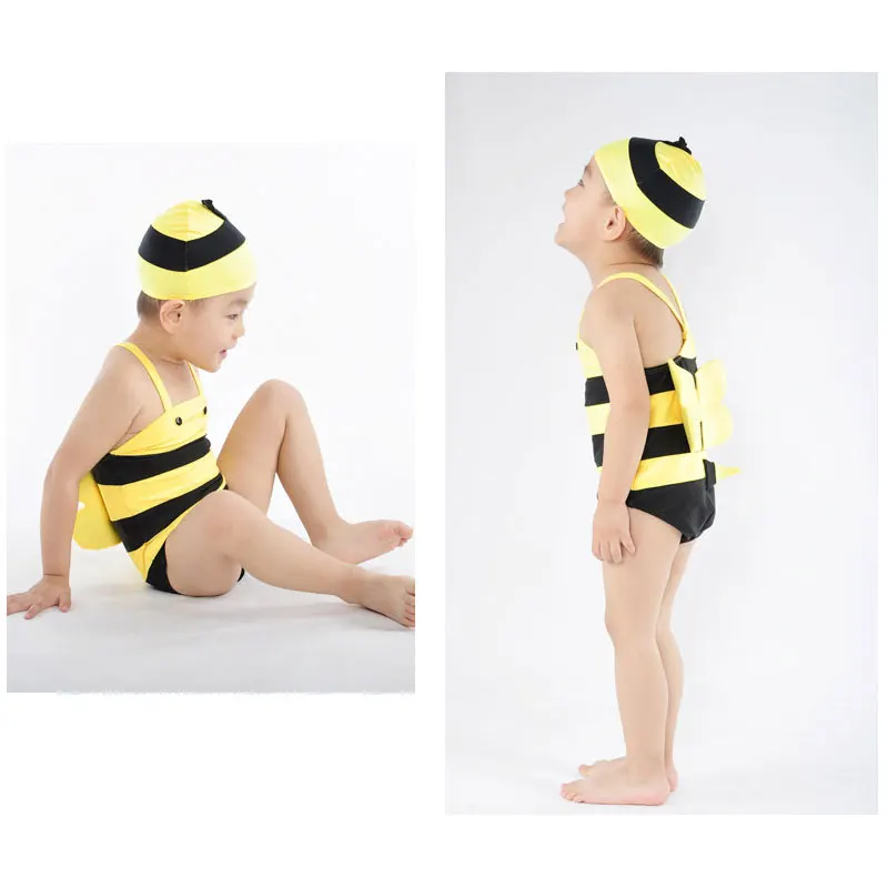 Милый купальный костюм с изображением маленькой пчелы для маленьких детей