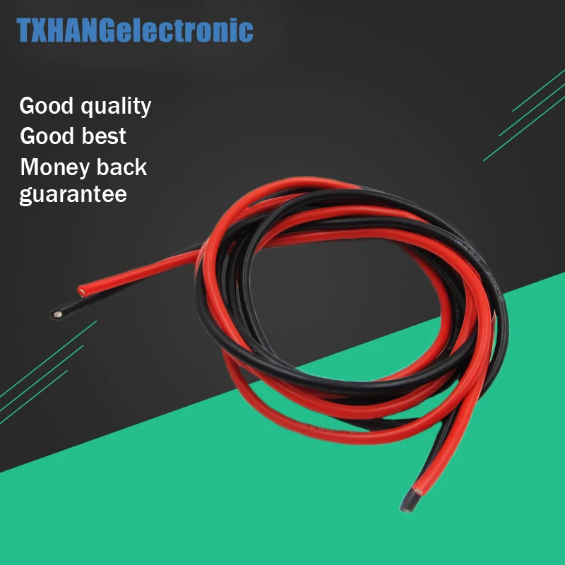 16 AWG (2 м) калибра силиконовый провод гибкий многожильный медный кабель для RC