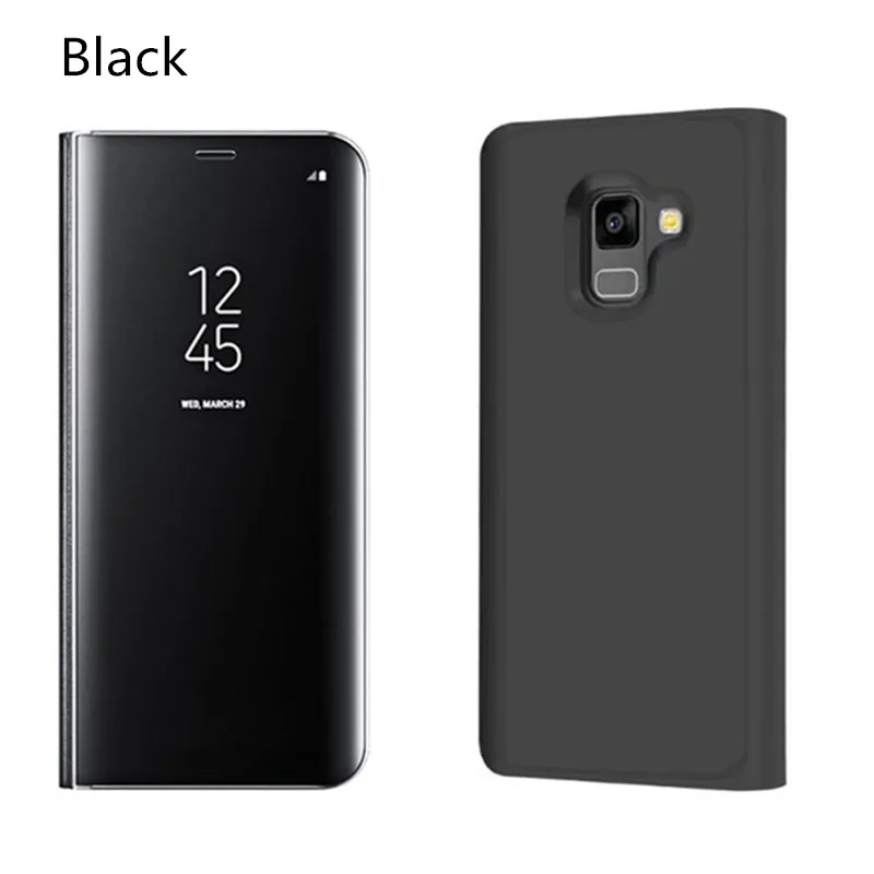 Зеркальный флип чехол для Samsung Galaxy A8 A6 Plus 2018 S8 S9 S10 Capas Note 10 + A70 A50 J7 Neo бампер|cover for
