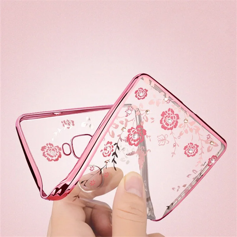 For Huawei honor 6x case Luxury Diamond Flowers Secret Garden Soft Silcone TPU phone Back Cover |