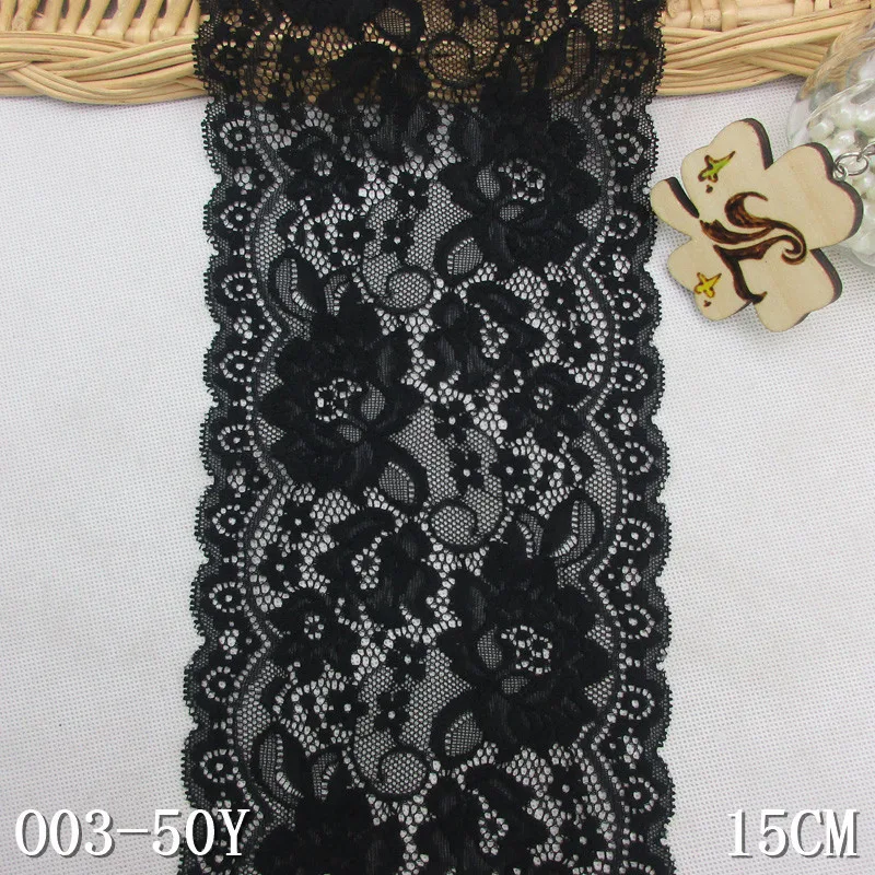 

10Yards/lot Width 15cm 5 Colors Can Choose Elastic Lace Fabric,DIY Garment Accessories,Sewing Swiss Trim Wedding Lace