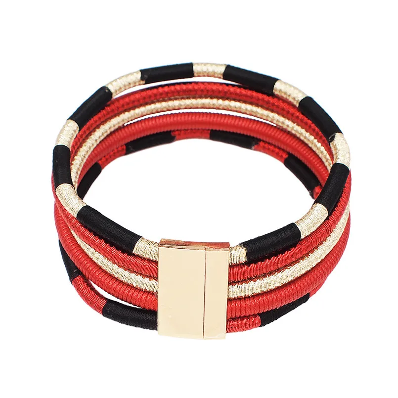 Multicolor Necklaces В богемном стиле колье Цепочки и ожерелья для Для женщин макси украшения Rope Chain, стейтмент Цепочки и ожерелья s и модным магнитным аксессуары UKEN - Окраска металла: Multicolor Necklaces