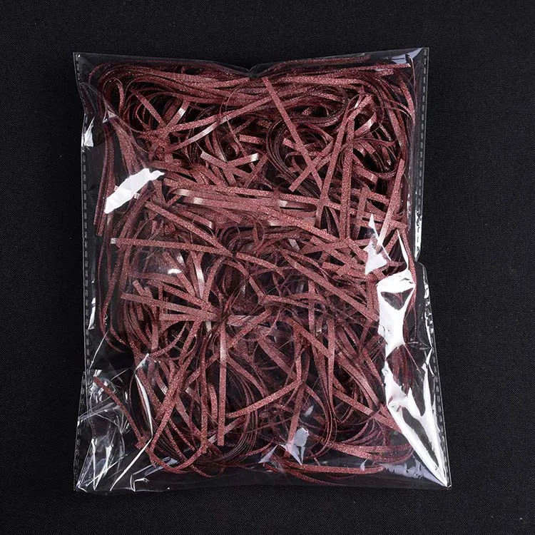 shredded C10 25 г/пакет, блестящая цветная рафия, наполнитель, бумажная посылка, коробка, наполнитель, шкурка, измельченная бумажная коробка, наполнение конфетти для упаковки подарков - Цвет: shredded C10
