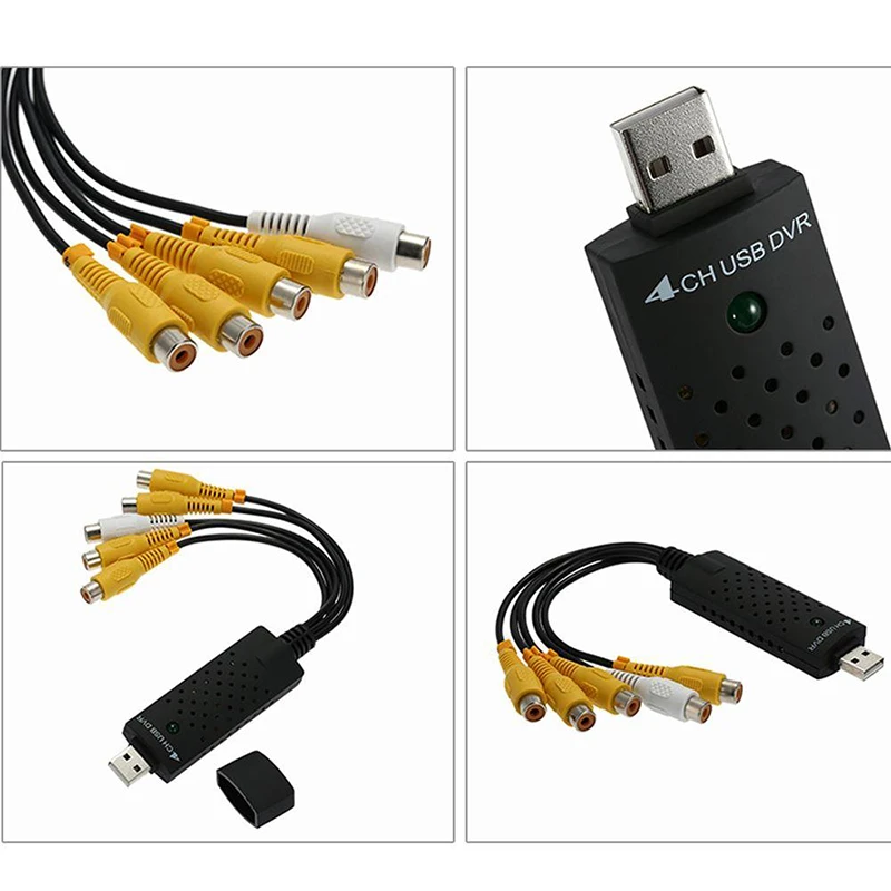 Монитор камеры CCTV DVD 4CH Usb dvr карты доска для VHS Видео Запись система цветного