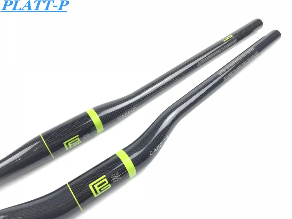 PLATT-велосипедный руль из углеродного волокна Зеленый для горного велосипеда
