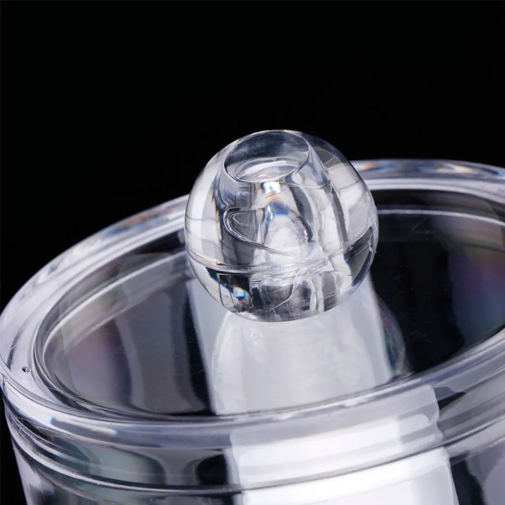 Двухслойная акриловая коробка для хранения косметики с 2 ячейками портативный