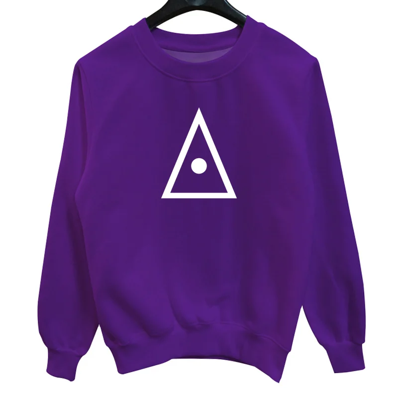 Треугольники 2017 осень-зима теплый пуловер однотонные флисовые Crewneck Для мужчин