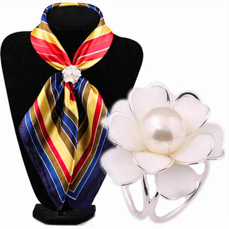 Новый модный бренд цветок отворот булавки шарф Пряжка свадебная брошь шикарный