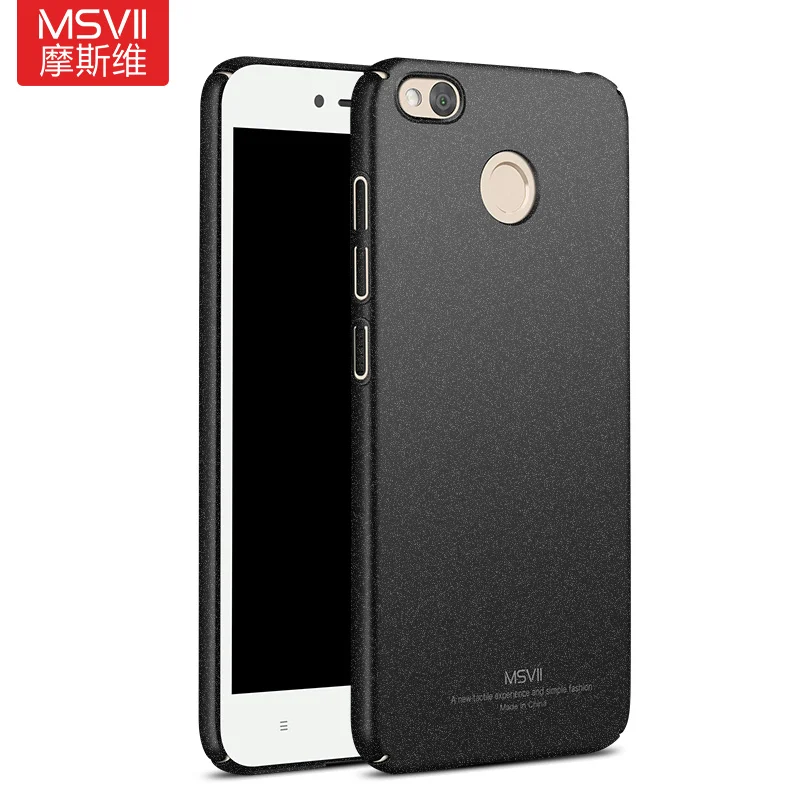 MSVII Cases For Xiaomi Redmi 4X Case Cover Finger Ring Slim Frosted 4 X Pro Metal Holder |