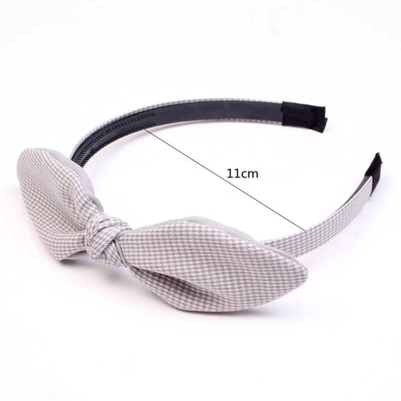 10 шт./лот модные ювелирные украшения для девочек повязки волос в клетку с