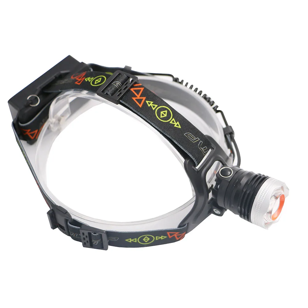 Водонепроницаемый светодиодный налобный фонарь с фокусировкой 1 * + COB 4 режима USB