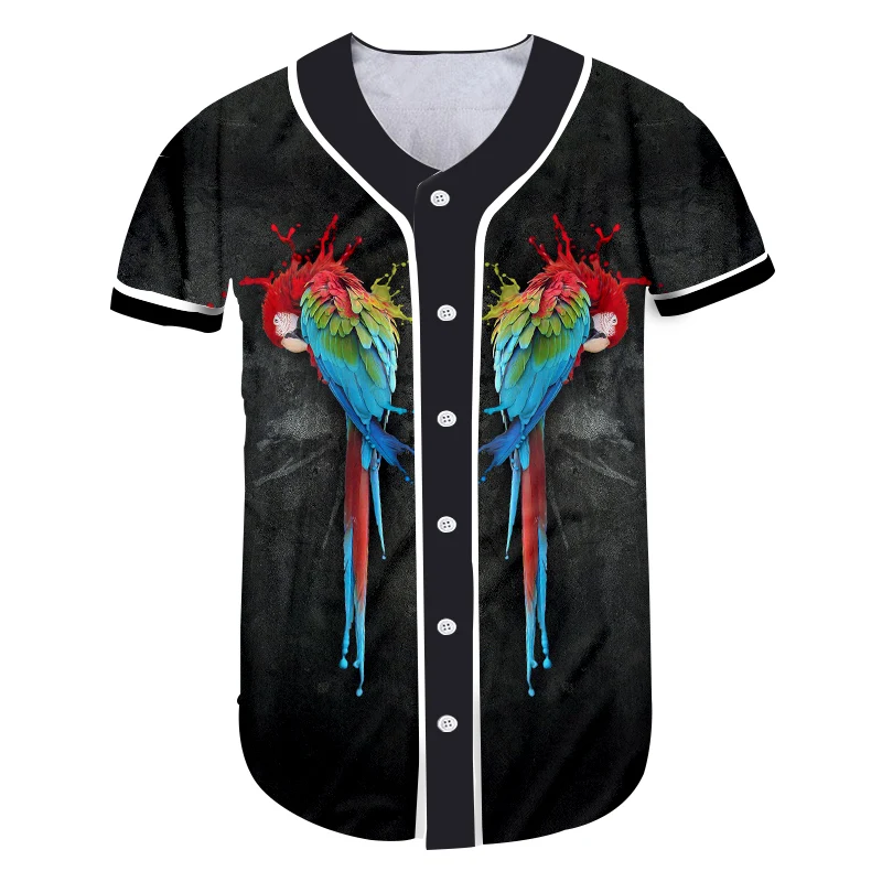 Мужская Бейсбольная Футболка UJWI приталенная забавная 3D рубашка с принтом