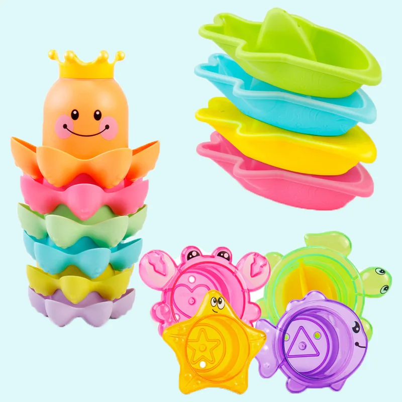 Детские Игрушки для ванны детский набор душа осьминог черепаха игрушки купания