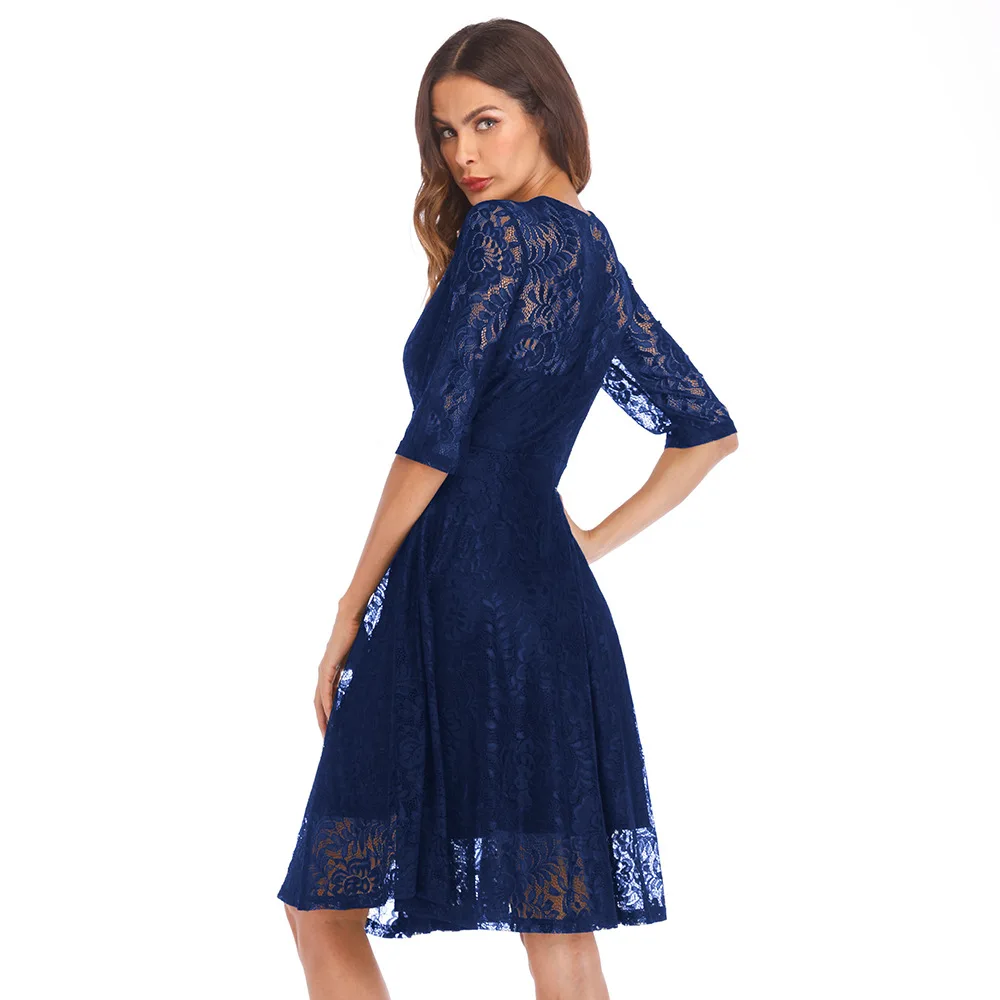 2019 Women Summer Dress Sexy & Club Party Night Elegant Casual Lace Office Midi Plus Size | Женская одежда