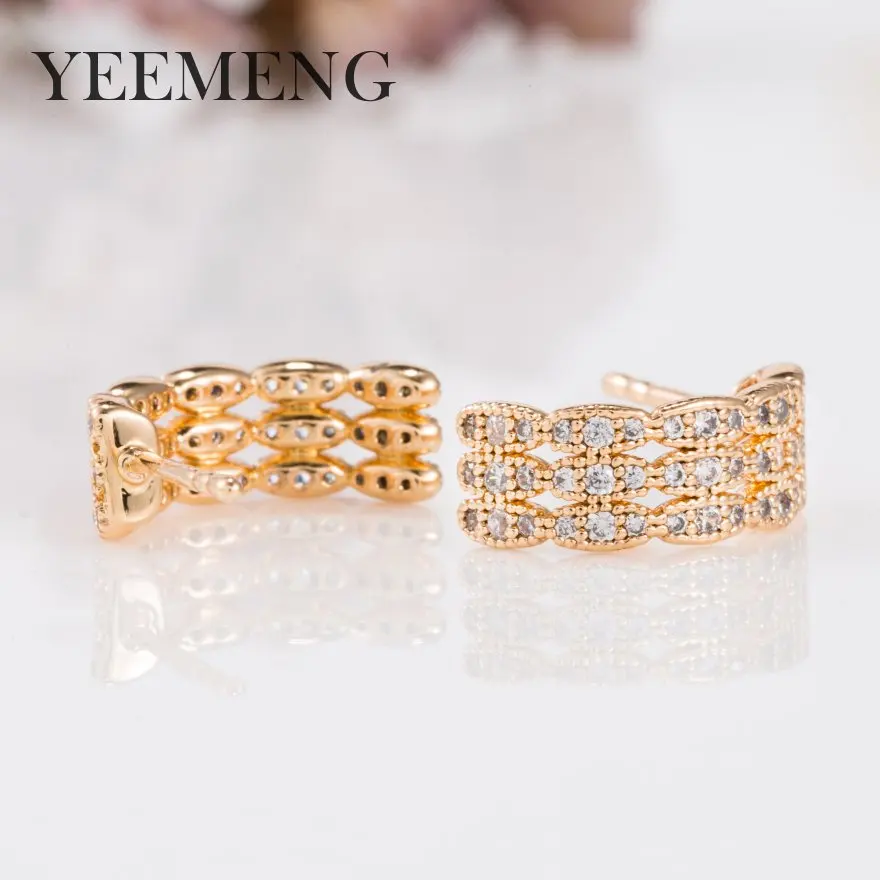 YEEMENG 2019 темпераментные циркониевые серьги гвоздики винтажные Японский Корейский