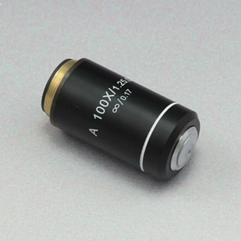 100x Ахроматический бесконечный план бесконечности объектив для биологического