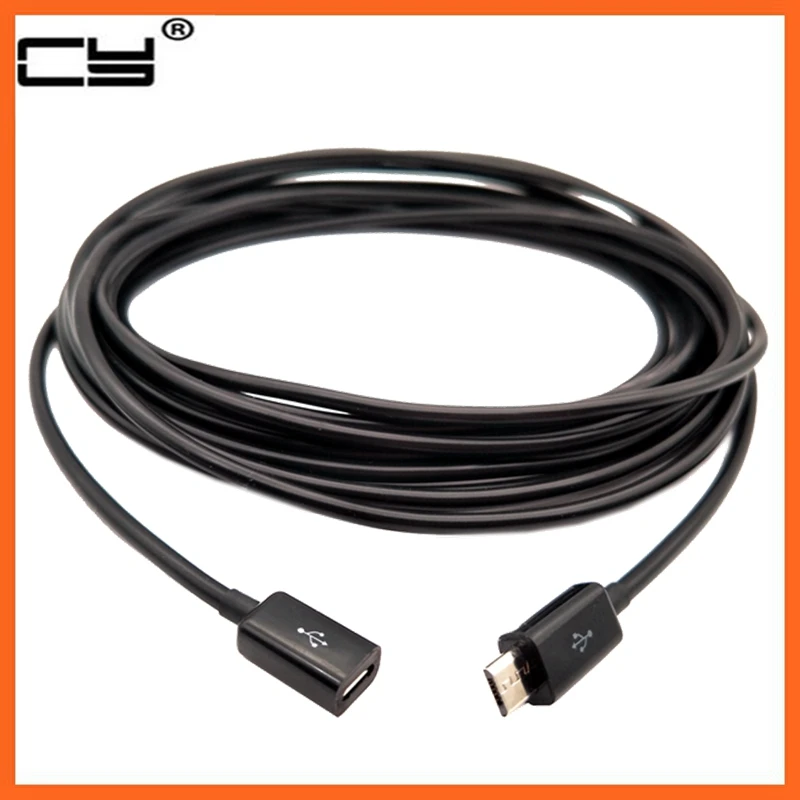 Микро USB кабель 1 м 2 3 8 мбыстрая зарядка расширение синхронизации данных