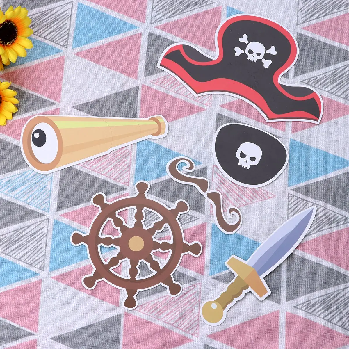 24 шт. Пиратская серия сокровищ мальчик фотобудка реквизит Забавный День рождения