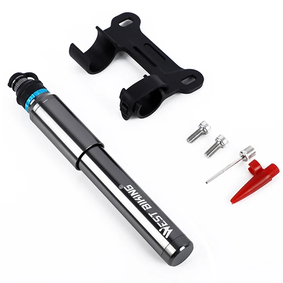 17cm 150PSI Gray WEST BIKING велосипедный насос Портативный MTB Горный шоссейный велосипедный ручной насос Schrader Presta клапан шин шар воздушный насос велосипедные насосы - Цвет: 17cm 150PSI Gray