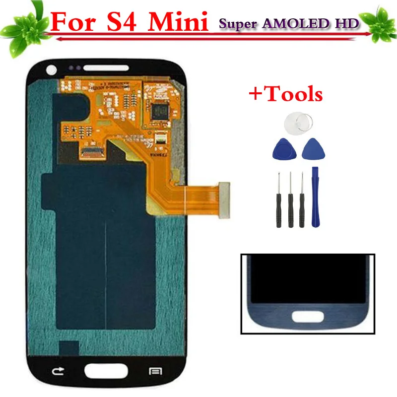 Super AMOLED HD для samsung Galaxy S4 Mini i9190 i9195 ЖК дисплей Дисплей Сенсорный экран планшета
