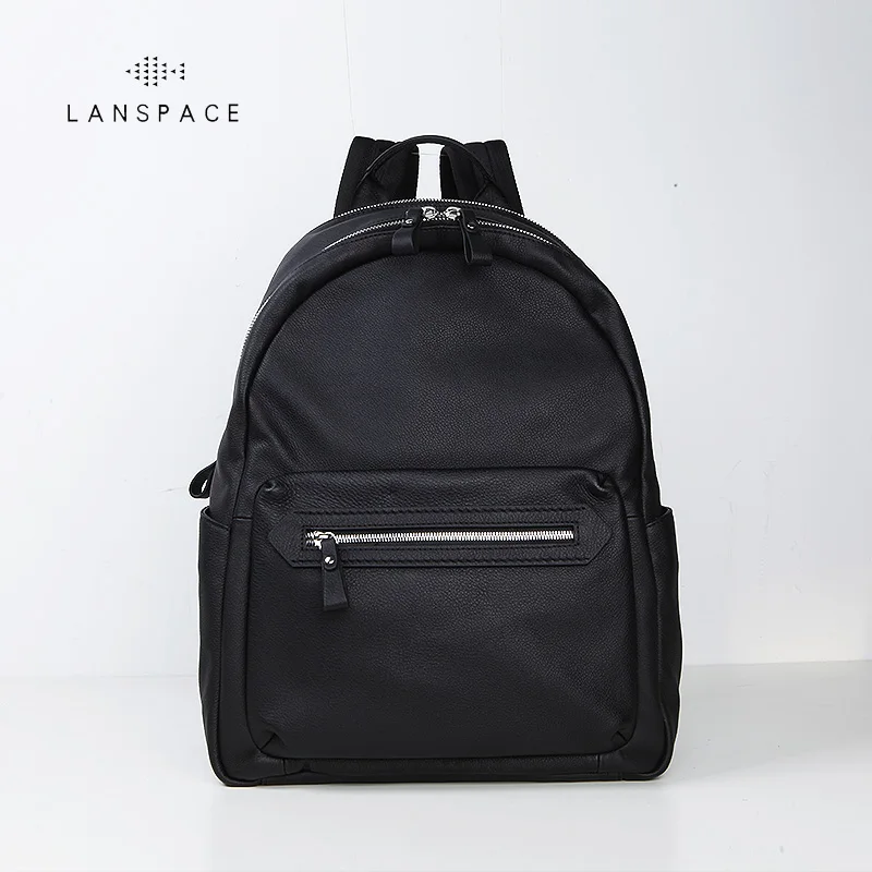 Рюкзак LANSPACE мужской из натуральной воловьей кожи модная повседневная