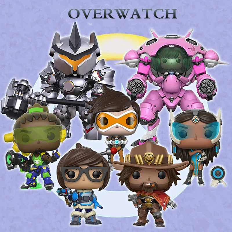 Funko Pop Hot Game OW Rye Pioneer Vanguard#93 жнец смерти#92 Tracer#97 Winston Widowmaker Soldiers может Модель фигурка игрушка подарок