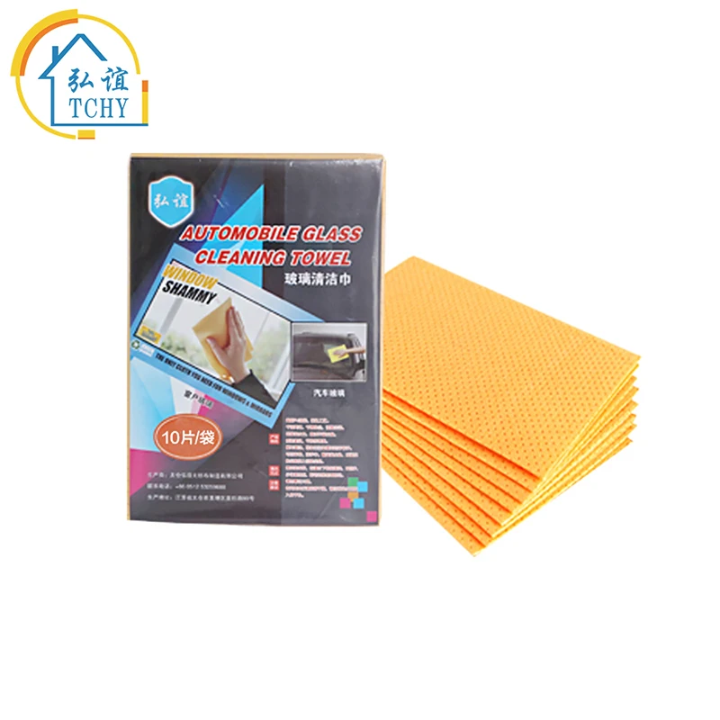 

TCHY 2pcs Kitchen Towel Non-woven Absorbent Glass Cleaning Cloth Anti-grease Dish Washing Wiping Rags for Home Kitchen Car Wiper