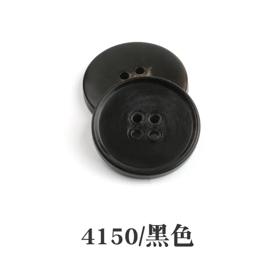 4150black DIY Швейные аксессуары 1 лот = 10 шт. круглый узор из смолы Кнопка шерстяное пальто кнопка для ветровки платье костюм брюки Кнопка - Цвет: 4150black