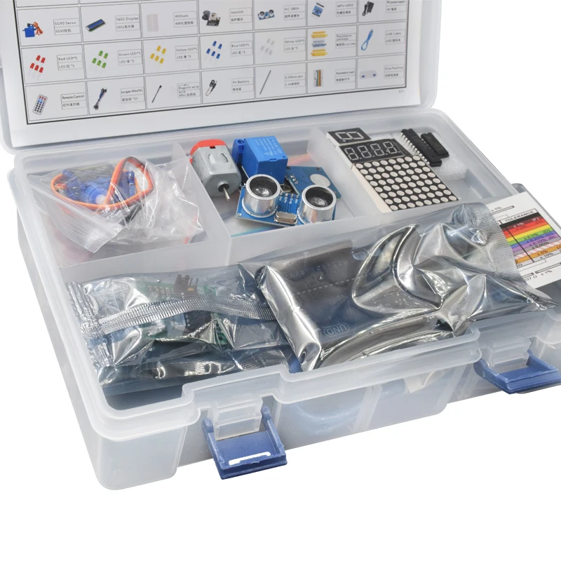 Стартовый комплект Ultimate включая ультразвуковой датчик плату R3 экран LCD1602 для arduino