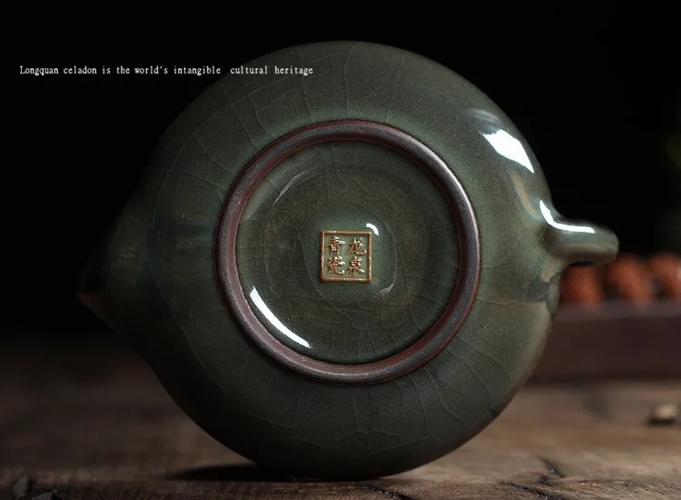 WIZAMONY чайный набор кракле глазурь Longquan Celadon Zisha керамика искусство Тай Тхи Китай Чайный горшок фарфор Исин глина антикварный чайник