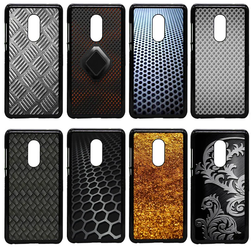 Phone Cases Metal Grain Fond Hard PC Plastic Cover Protect for Xiaomi Redmi 3X Mi 6 5 5S Plus Note 4X 2 3 3S 4 Pro Prime Shell |