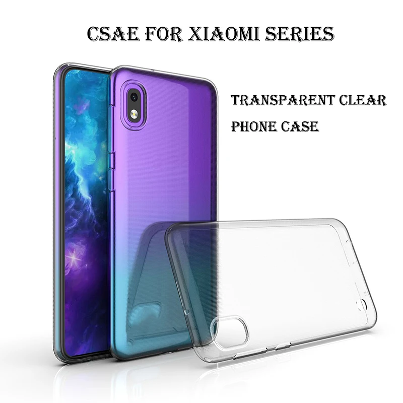 Прозрачный ТПУ ультра тонкий чехол на заднюю панель для Xiaomi Pocophone F1 A2 Lite Redmi S2