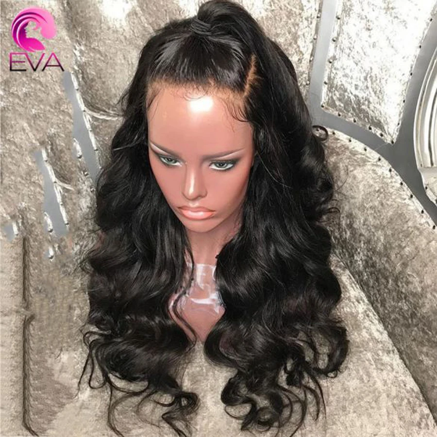 13x6 Синтетические волосы на кружеве человеческих волос парики для черный Для